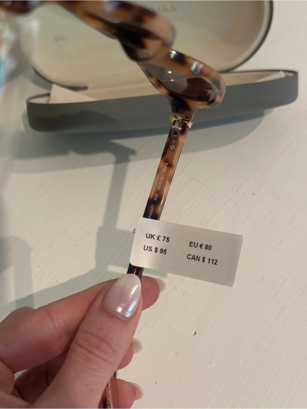 Abercrombie & Fitch Tortoiseshell Oval Sunglasses with Brown Lenses